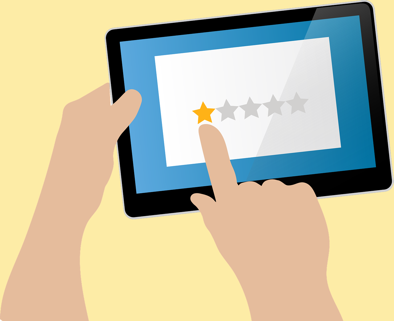 Listing of businesses on rating platforms